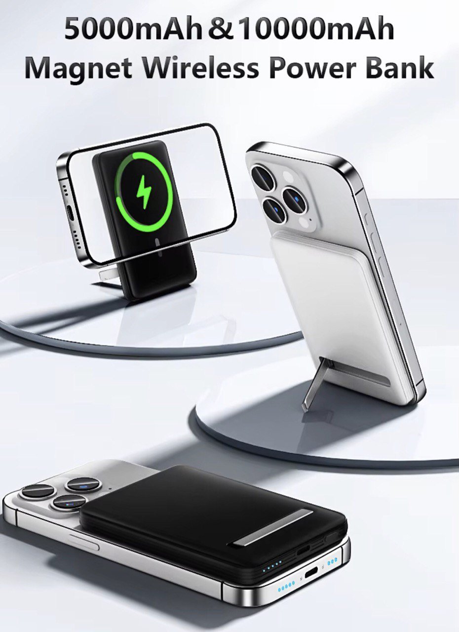 Magnetische Powerbank 10000mAh – Kompaktes Schnellladegerät für iPhone & Android | Amin Store - Amin Store