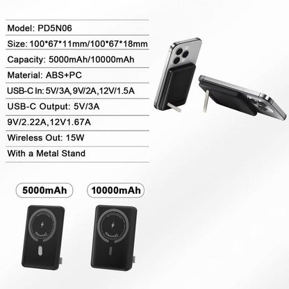 Magnetische Powerbank 10000mAh – Kompaktes Schnellladegerät für iPhone & Android | Amin Store - Gadget plus