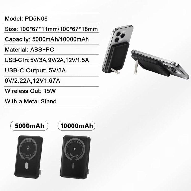 Magnetische Powerbank 10000mAh – Kompaktes Schnellladegerät für iPhone & Android | Amin Store - Gadget plus