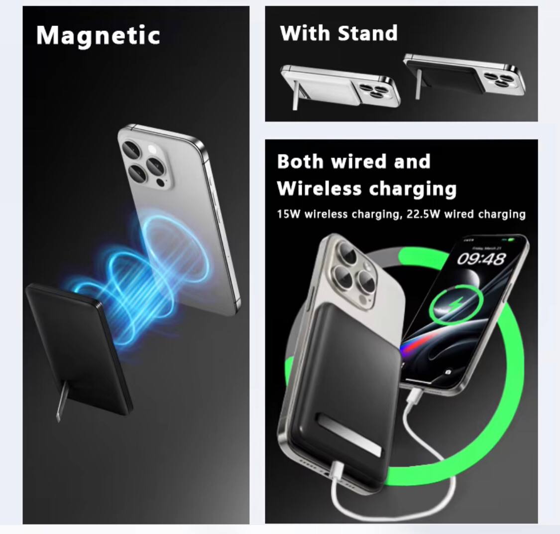 Ultrakompakte Magnetische Powerbank – Schnellladegerät für Unterwegs - Amin Store